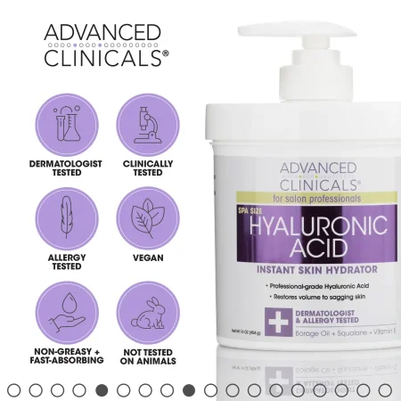 ✨  كريم بحمض الهيالورونيك – Advanced Clinicals Hyaluronic Acid